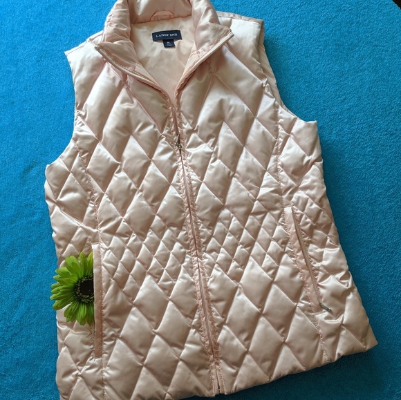 Land's End Quilted Puffer Vest sz.M #434 - Picture 2 of 7